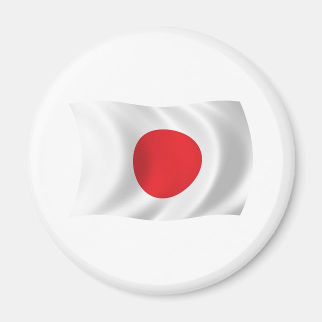 imán de bandera de Japón (Frente)