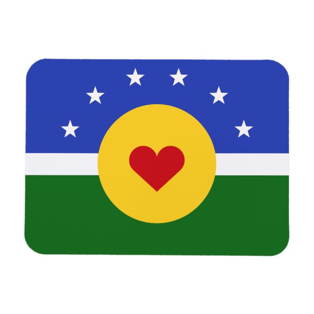 imán de bandera de Jilltopia (Horizontal)