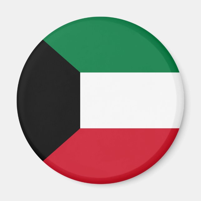 imán de bandera de Kuwait (Frente)
