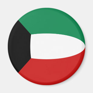 Imán de bandera de Kuwait ojo de pez