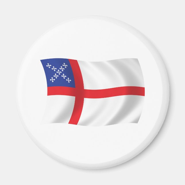 Imán de bandera de la Iglesia Episcopal de EE. UU. (Frente)