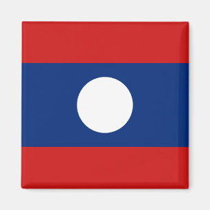imán de bandera de Laos