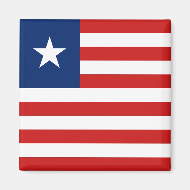 imán de bandera de Liberia (Frente)