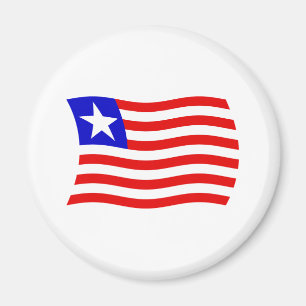 imán de bandera de Liberia