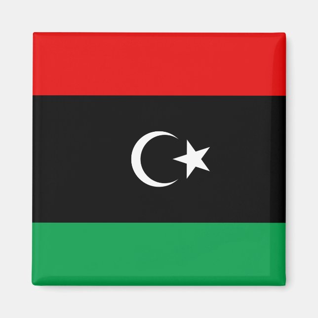 imán de bandera de Libia (Frente)