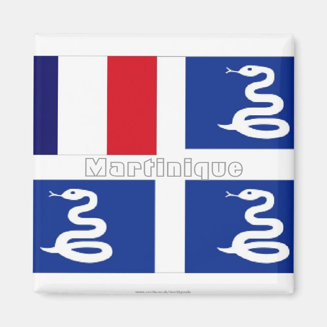 imán de bandera de Martinica (Frente)