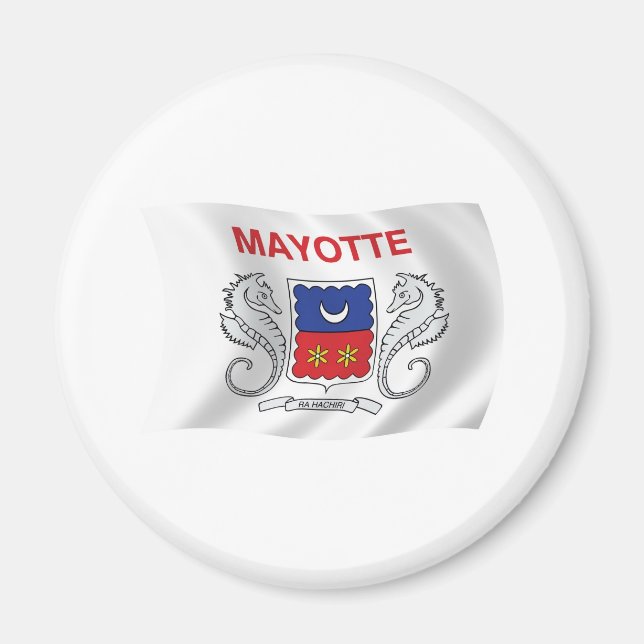 imán de bandera de Mayotte (Frente)