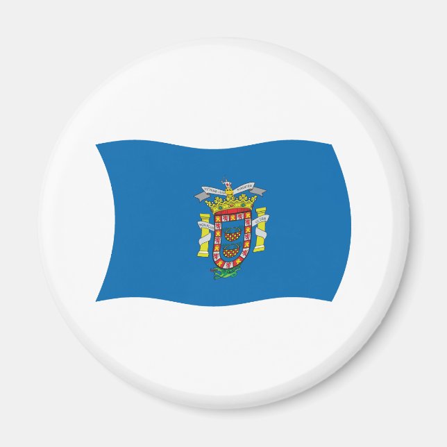 Imán de bandera de Melilla (Frente)