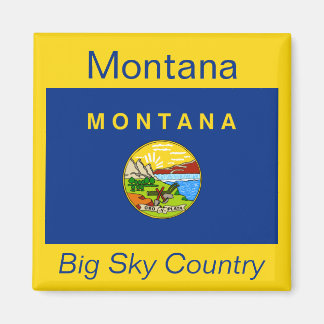 imán de bandera de Montana