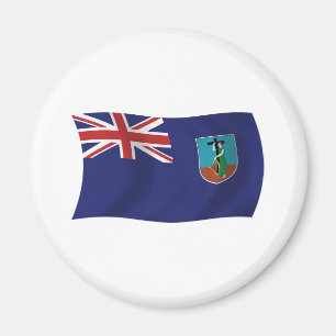 Imán de bandera de Montserrat