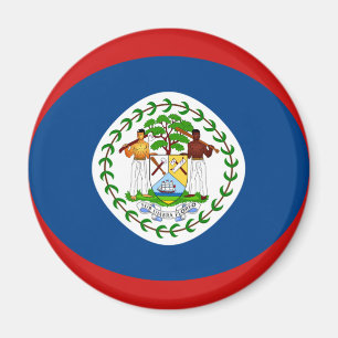 Imán de bandera de ojo de pez de Belice