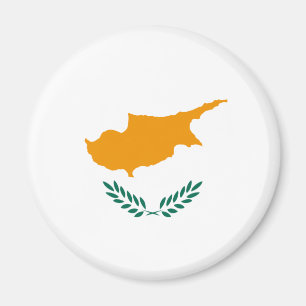 Imán de bandera de ojo de pez de Chipre
