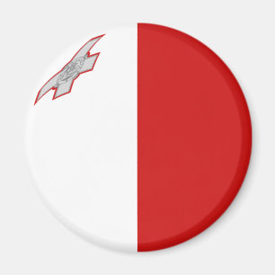 Imán de bandera de ojo de pez de Malta