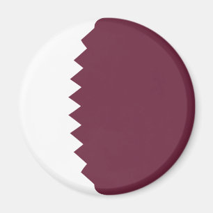Imán de bandera de ojo de pez de Qatar