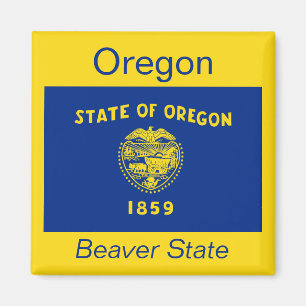 imán de bandera de Oregón