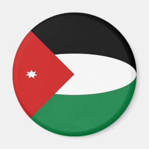 Imán de bandera de pez de ojo de Jordania