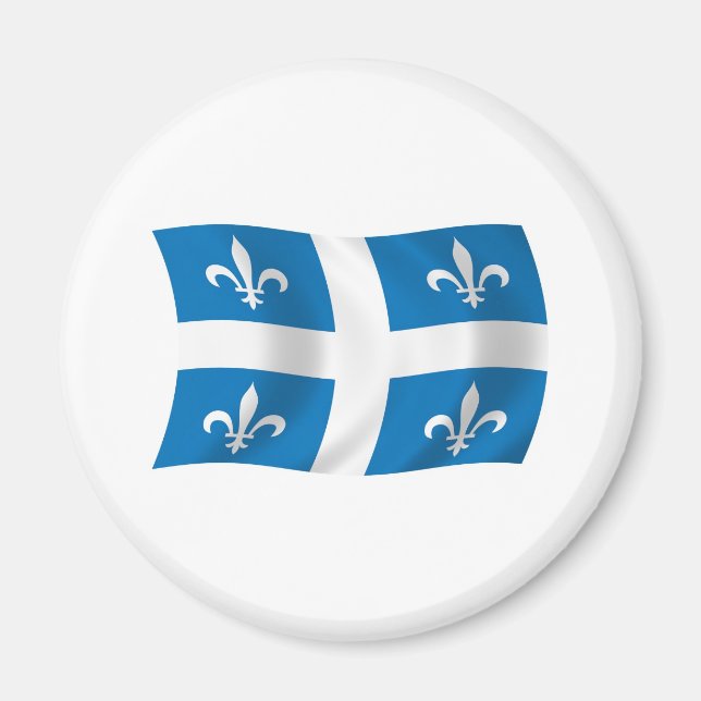 Imán de bandera de Quebec (Frente)