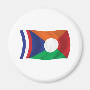 Imán de bandera de Reunión