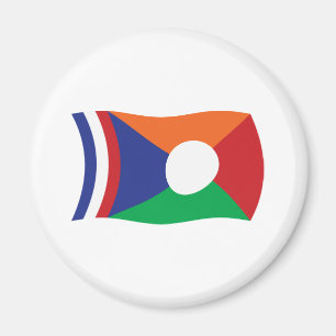 Imán de bandera de Reunión