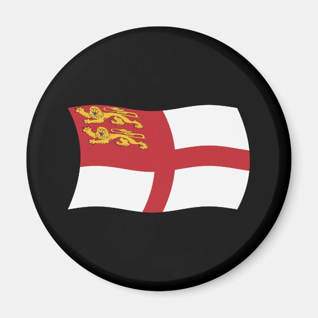Imán de bandera de Sark (Frente)
