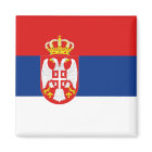 imán de bandera de Serbia