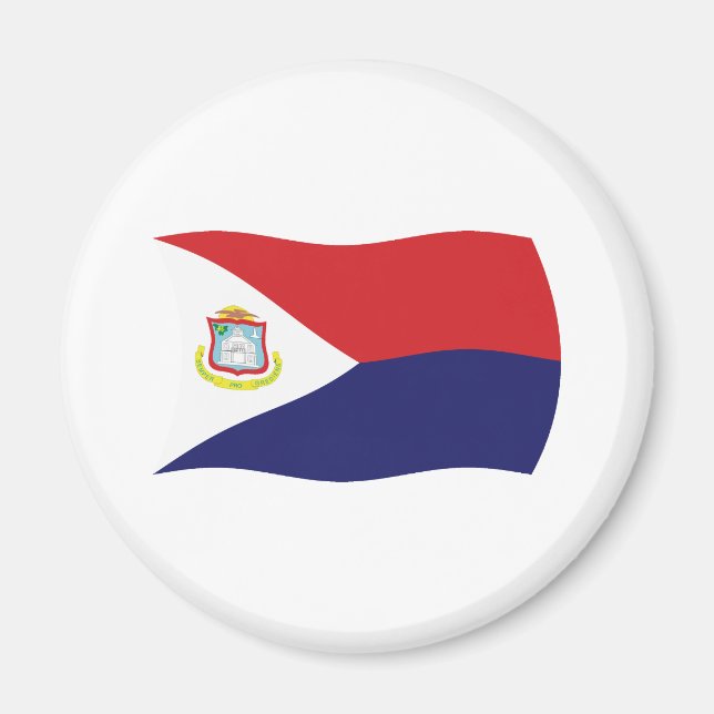 Imán de bandera de Sint Maarten (Frente)
