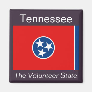 imán de bandera de Tennessee