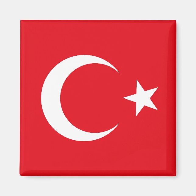 imán de bandera de Turquía (Frente)