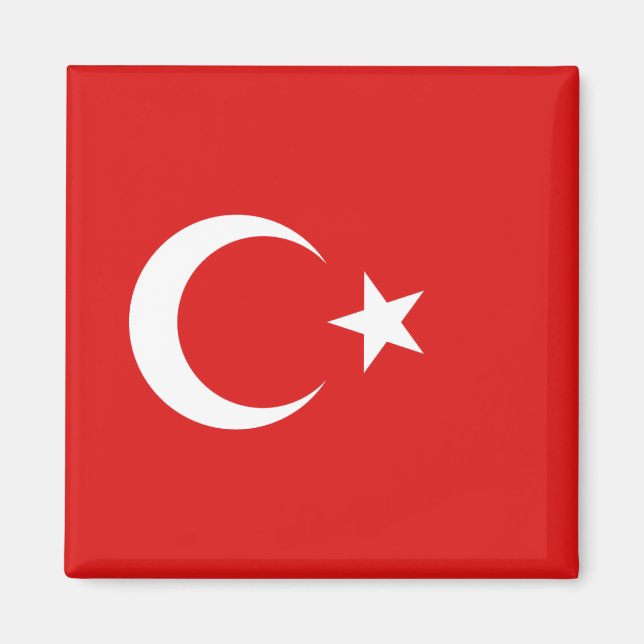 imán de bandera de Turquía (Frente)