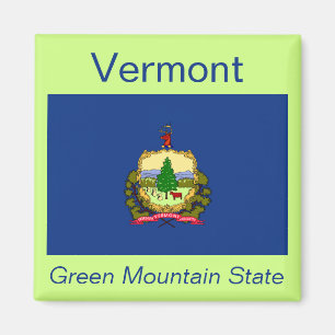 imán de bandera de Vermont