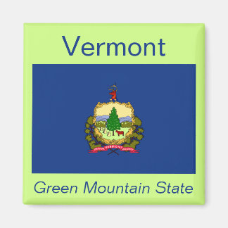 imán de bandera de Vermont