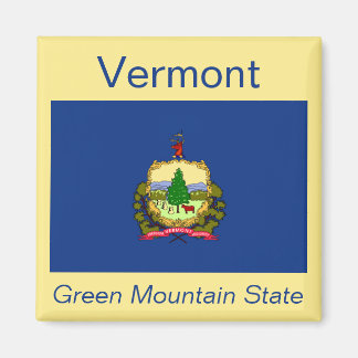 imán de bandera de Vermont