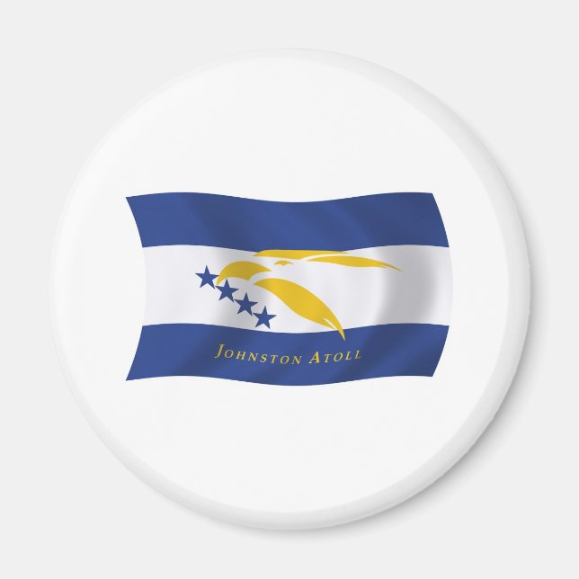 Imán de bandera del atolón Johnston (Frente)