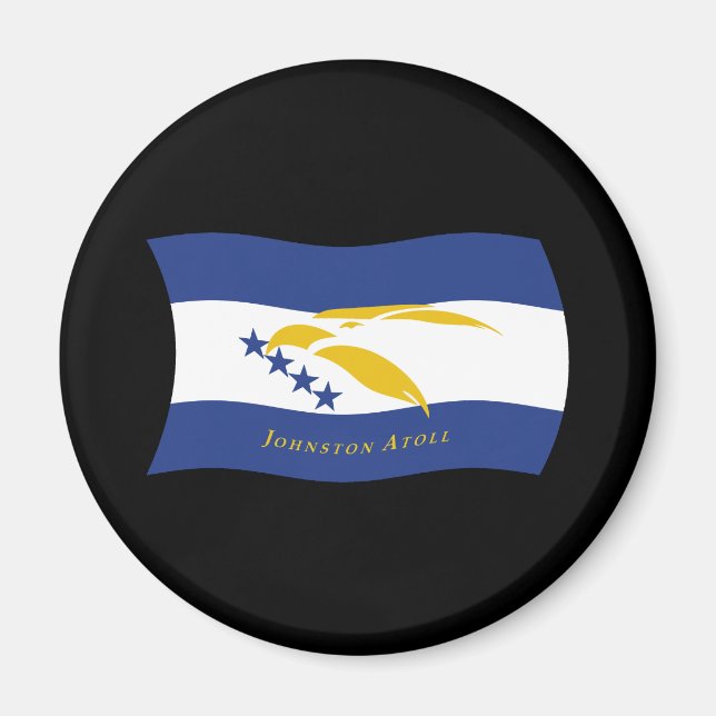 Imán de bandera del atolón Johnston (Frente)