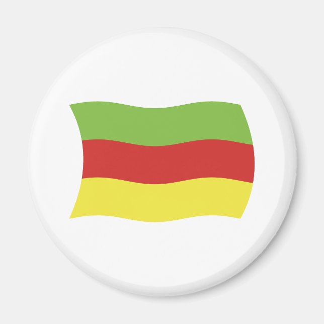 Imán de bandera del pueblo Bodos (Frente)