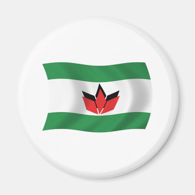Imán de bandera del pueblo húngaro (Frente)