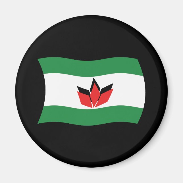 Imán de bandera del pueblo húngaro (Frente)