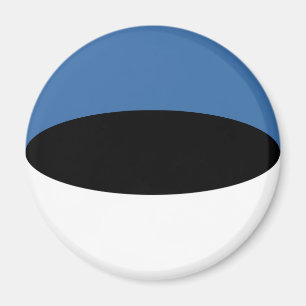 Imán de bandera Fisheye de Estonia