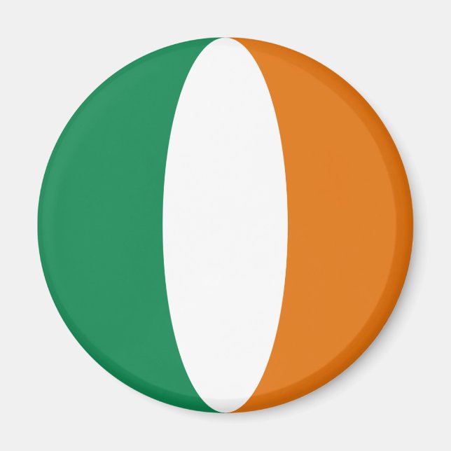 Imán de bandera Fisheye de Irlanda (Frente)