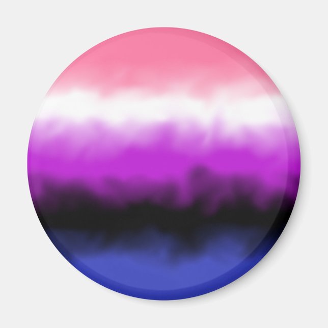 Imán de bandera genderfluid (Frente)