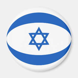 Imán de bandera ojo de pez de Israel