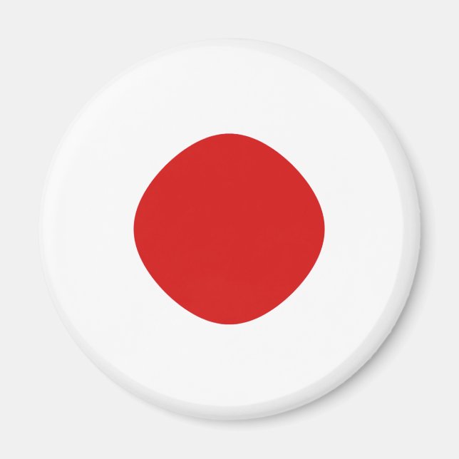 Imán de bandera ojo de pez de Japón (Frente)