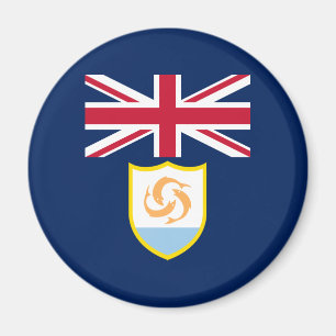 Imán de bandera patriótica de Anguilla
