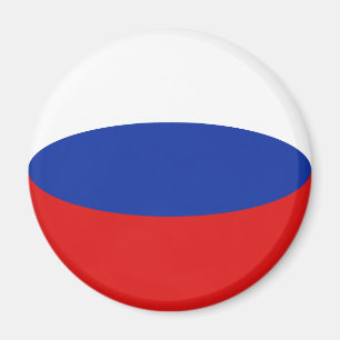 Imán de bandera rusa ojo de pez