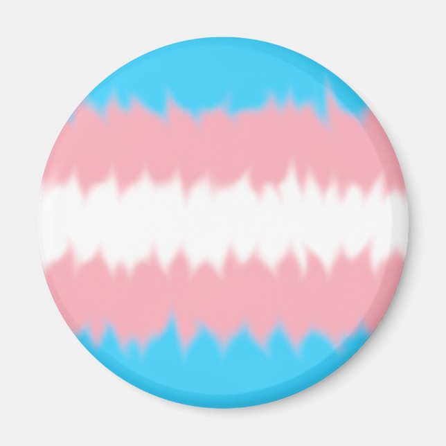 Imán de bandera trans (Frente)