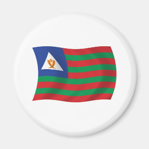 Imán de bandera tribal Bubi