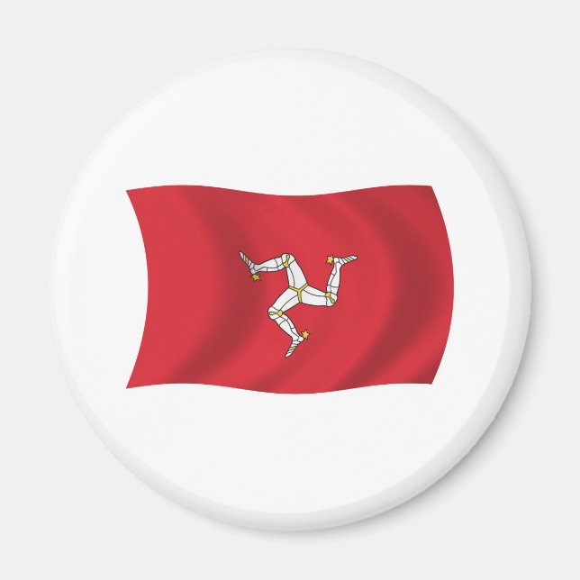Imán de banderas de la Isla de Man (Frente)