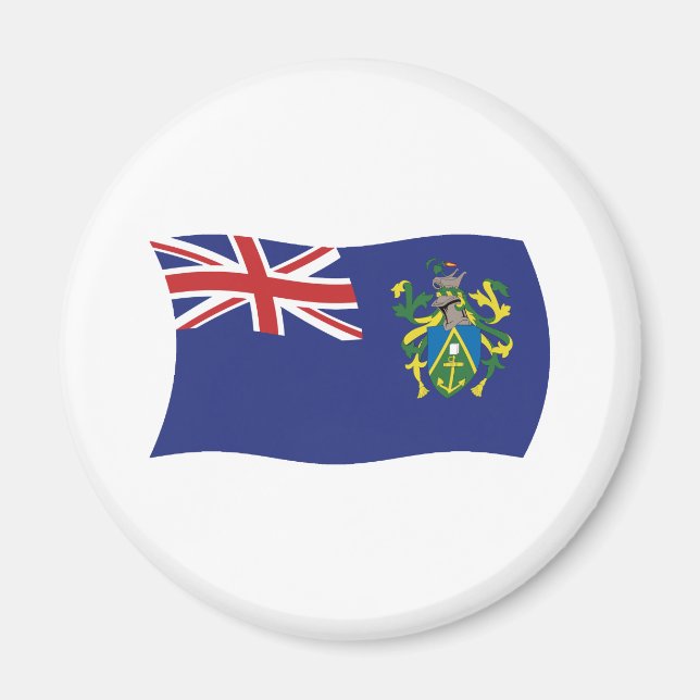 Imán de banderas de las Islas Pitcairn (Frente)
