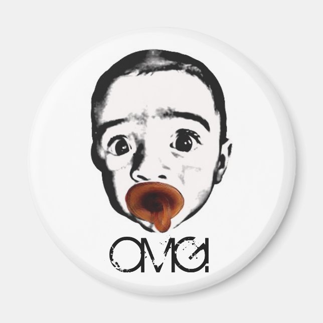 imán de bebé OMG (Frente)