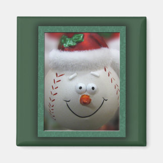 imán de béisbol para navidades